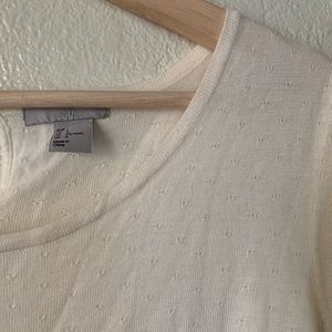 H&M cream delicate sweater, L